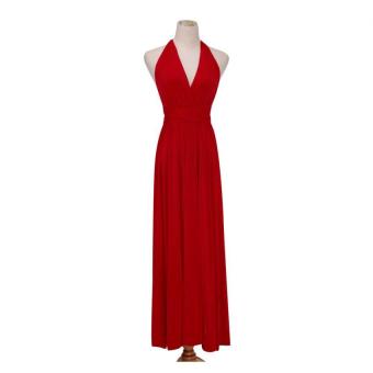 Women Summer Dress Boho Maxi Long Dress Red - Intl  