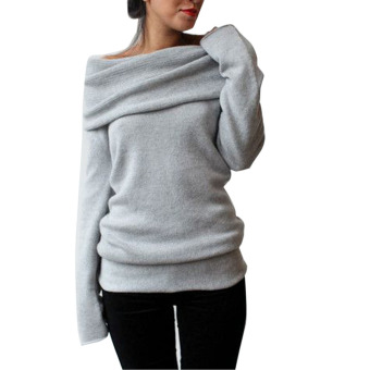 WomenHoodie weat shirt Sweater Caua Hooded Coat Puover light Gray  