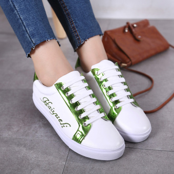 Women's Casual Light Skater Shoes Fashion Sneakers Green  