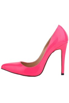 Women's High Heels Pointed Toe Platform Pumps Stiletto Sandal Court Shoes (Rose Pink)  