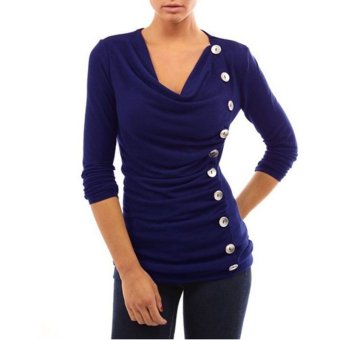 Womens Long Sleeve Jumper Casual Tops Blouse  