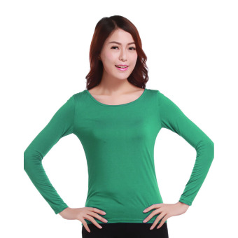 Women's Muslim Long Sleeve Modal T-shirt - Army Green - intl  