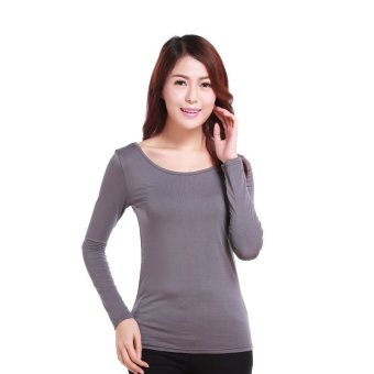 Women's Muslim Long Sleeve Modal T-shirt - Grey - intl  