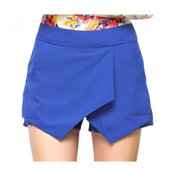 Women's Summer Fashion Leisure Wild Irregular Cross-Laminated Culottes Shorts - intl  