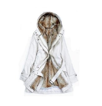 Womens Thicken Coat Hood Parka Long Jacket Velvet  