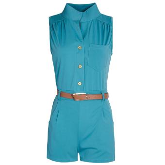 WomenV neck Bagndage Bodycon Jupsuit Roper Tro Cubwear Green  