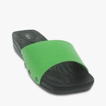 Wood slides sandals (Green)  