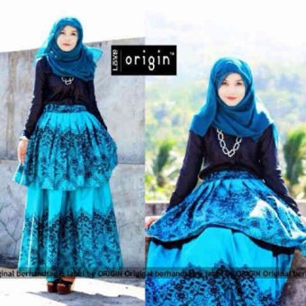 Woodwind Fashion Stelan Persia Batik 601 + Pashmina Tosca Blue A00083 - Multicolour  