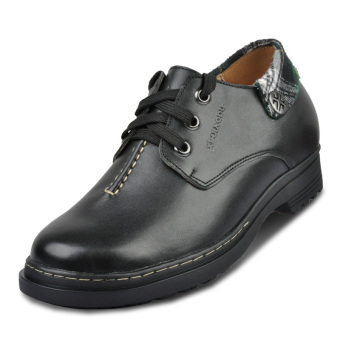 X5506-1 Taller 9cm Men's Height Increasing Elevator Leather Shoes(Black) - intl  