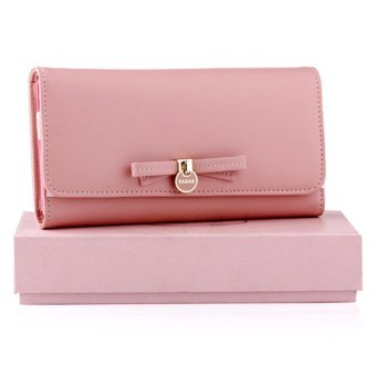 yadas ribbon dompet wanita lipat 3 pink lazada yadas ribbon dompet wanita lipat 3 pink lazada