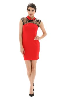 YCK Fashion Du Jour Dress Leher Chong Sam 806 - Red  