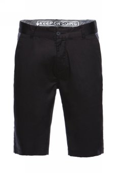 Yishion Stretch low rise slim fit shorts -Black-  