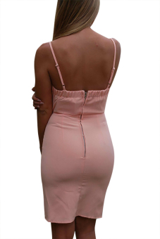 YOINS Sexy Sleeveless Splited Cami Mini Dress NEW - intl  