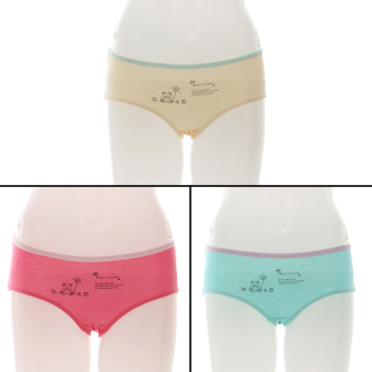 You've Tedy Bears Love Mix Colour 1609 Panty - Green-Yellow-Pink  
