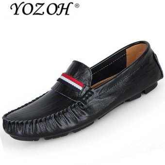 YOZOH Spring and summer new Cortex Loafers,Men's business casual shoes-Black - intl  