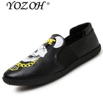 YOZOH Summer fashion leather,Men leisure business travel shoes-Yellow - intl  