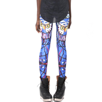 Yufei Slim Fit Animal Digital Print High Waist Leggings Pencil Pants - intl  