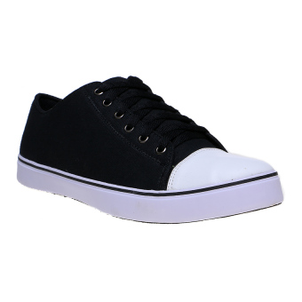 Zada Canvas Casual Sneakers - Hitam  