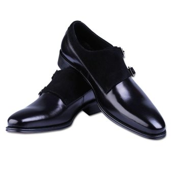 ZAFUL Leather Men's Oxford Shoe Derby(Black) - intl  