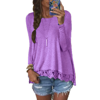 ZANZEA Boho Women Lace Crochet Floral Casual Tops - Intl  