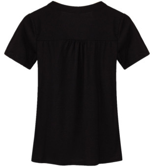 ZANZEA Women Casual Loose Summer Short Sleeve V-neck T-Shirt  