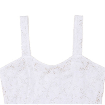 ZANZEA Women Lace Floral Bodycon Strap Tank Top Vest T-shirt Blouse Waistcoats  
