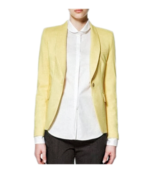 ZigZagZong Shawl Collar Women's Suits Blazer Outwear Yellow (Intl)  