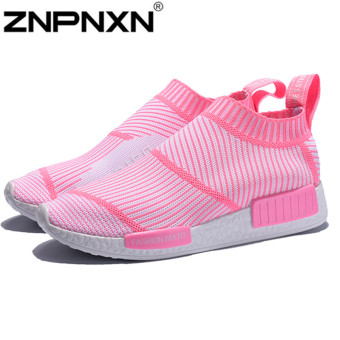 ZNPNXN Fashion FashionSports Sneakers Suede +Tull Shoes Running Shoes Walking Shoes (Pink)  