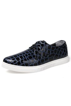 Znpnxn Men Fashion Sneakers Shoes with Low Cut (Blue)  