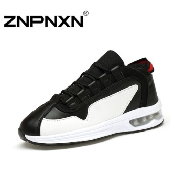 ZNPNXN Men's Casual Sports Shoes Lace-Up Shoes(Black)  