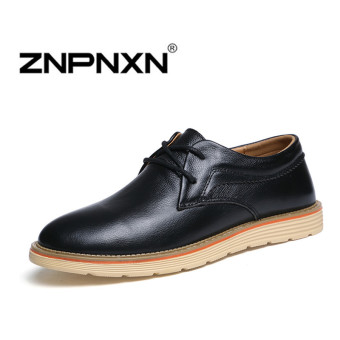 ZNPNXN men's fashion buns shoes slippers casual men's shoes business shoes fashion shoes Mianxie (Blue)  