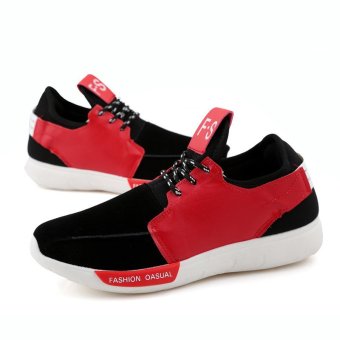 ZNPNXN Men's Fashion Sneakers Fabric Running Shoea (Red)  