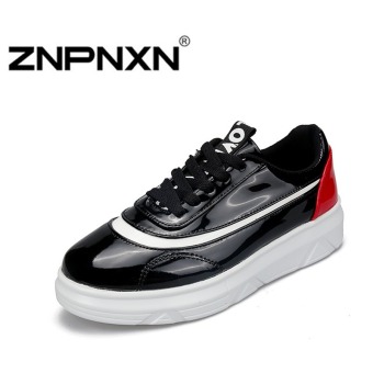 ZNPNXN Woman Fashion Breathable Casual Lovers Flat Skater Shoes (Red)  