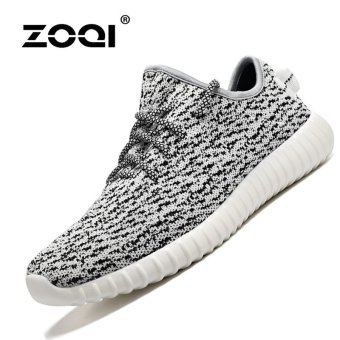 ZOQI couple's fashion Sneakers flyknit technology shoes(Grey) - intl  