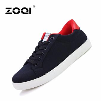 ZOQI man's fashion Sneakers school younger casual canvas shoes(Black) - intl  