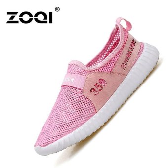 ZOQI Men's And Women's Fashion Sport Shoes Running Shoes Light Sneaker(Pink) - intl  