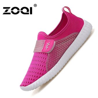 ZOQI Men's And Women's Fashion Sport Shoes Running Shoes Light Sneaker(Rose) - intl  