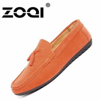 ZOQI Men's Loafer Flat Shoes Fashion Slip-ons (Orange) - Intl  