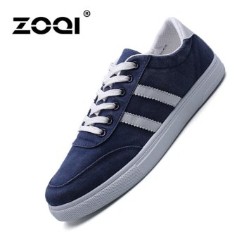 ZOQI Spring And Summer Canvas Shoes Students Casual Shoes (Blue) - intl  