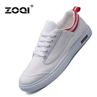 ZOQI Spring And Summer Canvas Shoes Students Casual Shoes (Red) - intl  