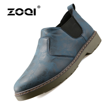 ZOQI Summer Man's ankle boots fashion popular casual comfortable shoes(blue) - intl  