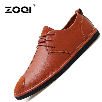 ZOQI Summer Man's Slip-Ons&Loafers Fashion Casual Breathable Comfortable Shoes-Chocolate  