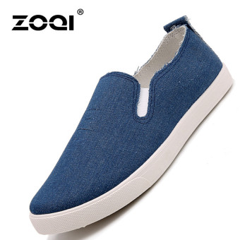 ZOQI Summer Man's Slip-Ons&Loafers Fashion Casual Breathable Comfortable Shoes-Lake Blue - intl  