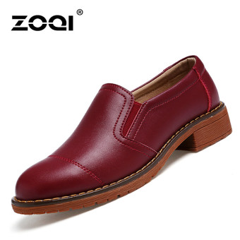 ZOQI Woman's Fashion Mocassins Loafers Casual Breathable Comfortable Shoes (Red) - Intl  