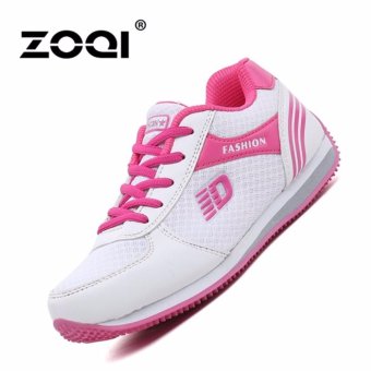 ZOQI Women's Fashion Air Cushion Running Shoes Mesh Casual Shoes Comfortable Travel Shoes(Pink) - intl  