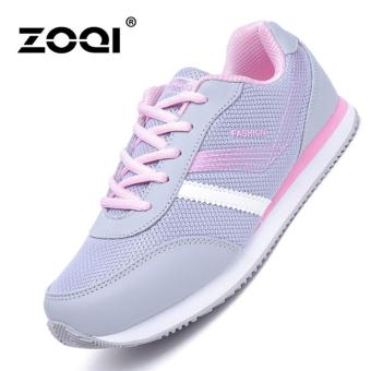 ZOQI Women's Fashion Mesh Running Shoes Casual Shoes Sport Shoes(Pink) - intl  