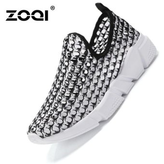 ZOQI Women's Fashion Shoes Sneakers Lightweight net sports shoes(Black) - intl  