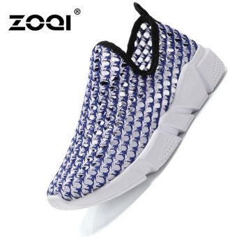 ZOQI Women's Fashion Shoes Sneakers Lightweight net sports shoes(Blue) - intl  