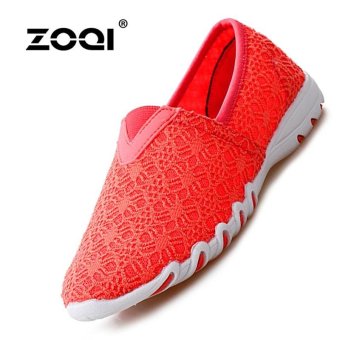 ZOQI Women's Fashion Slip-Ons & Loafers Flat Shoes (Orange) - intl  