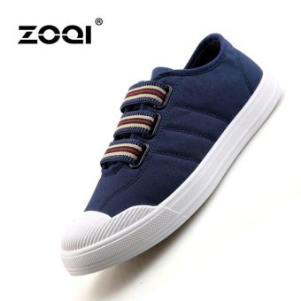 ZOQI Younger Canvas Shoes Students Casual Shoes(Blue) - intl  